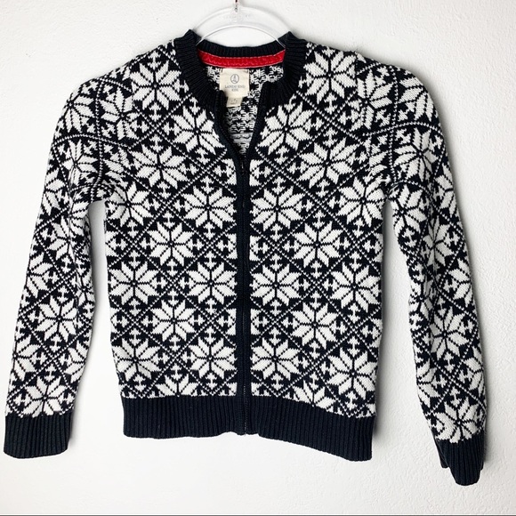Lands' End Other - Snowflake Sweater Elbow Patches Lands End
